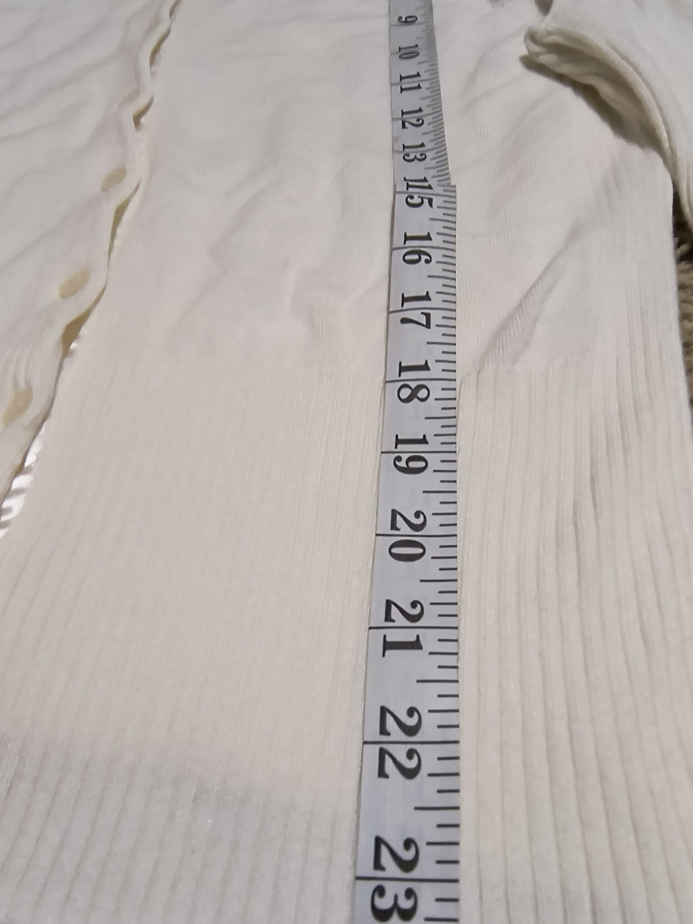 Express White Button-Front Cardigan - Picture 7 of 8